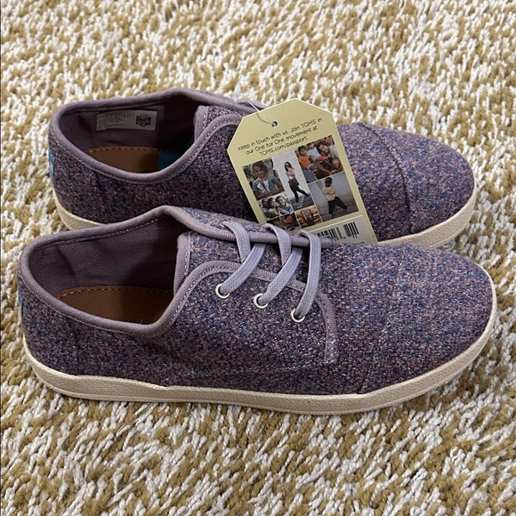 Toms Heathered Purple Sneakers - Picture 1 of 4